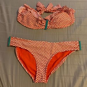 XHILARATION strapless bikini